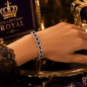 Bracelet Royal Améthyste en Argent