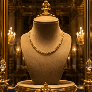 Chaîne  royale  élancée en Or 18 Carats – 45 cm