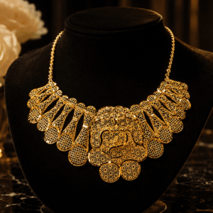 Collier Dubaï Solaire en Acier Doré
