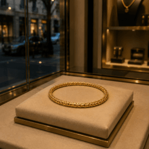Bracelet Maille Royale en Argent Plaqué Or 18 Carats
