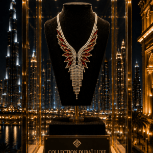 Collier Rubis Majesté et Zircons – Collection Dubaï