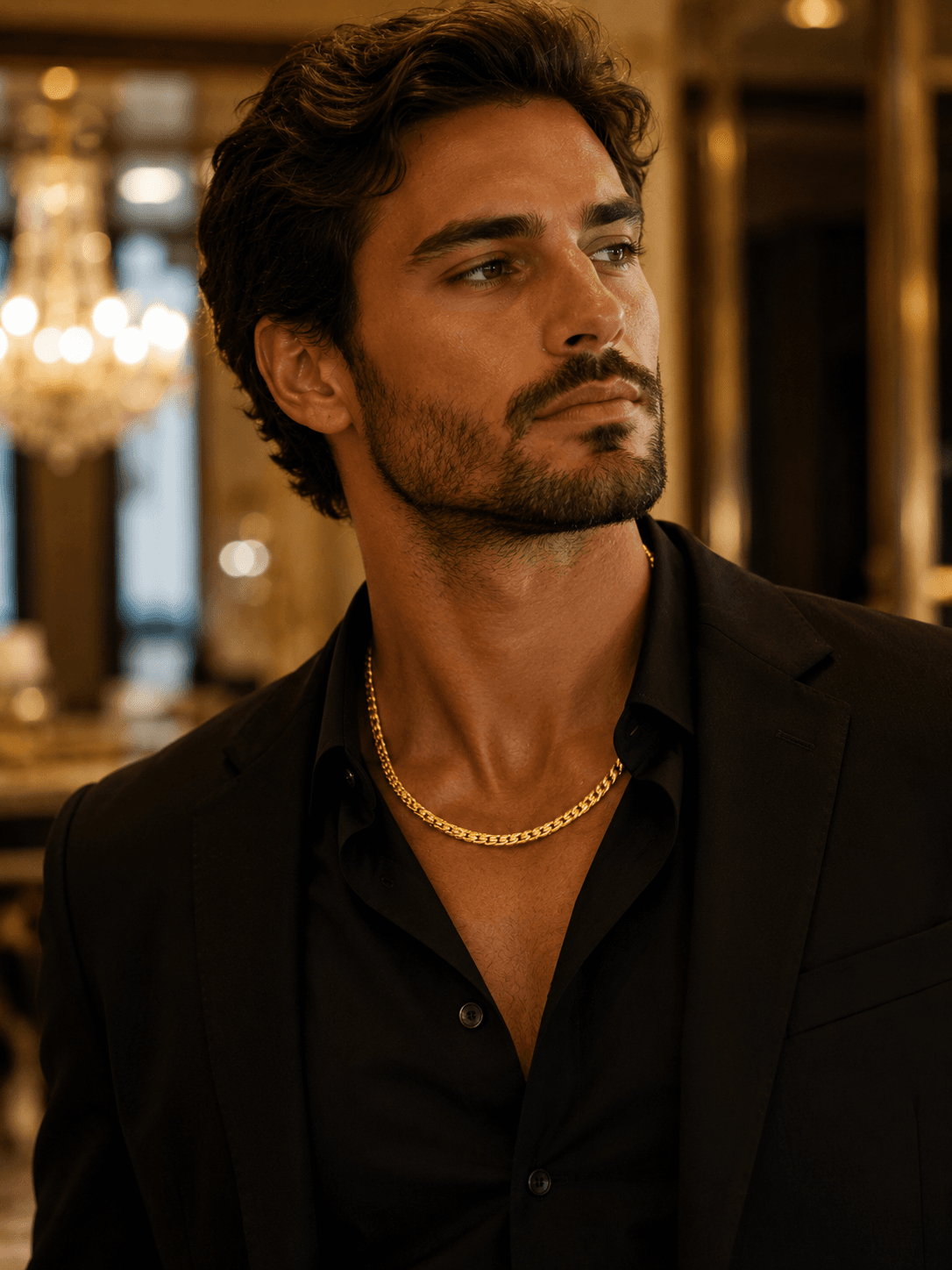 Chaîne Cuban Éclat en Or 18 Carats – Image 3