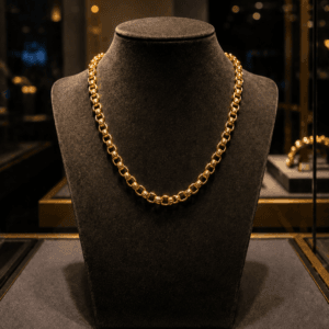 Chaîne Rolo Intemporelle en Argent Plaqué Or 18 Carats