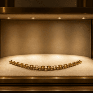 Bracelet Royal Manchette en Argent Plaqué Or 18 Carats