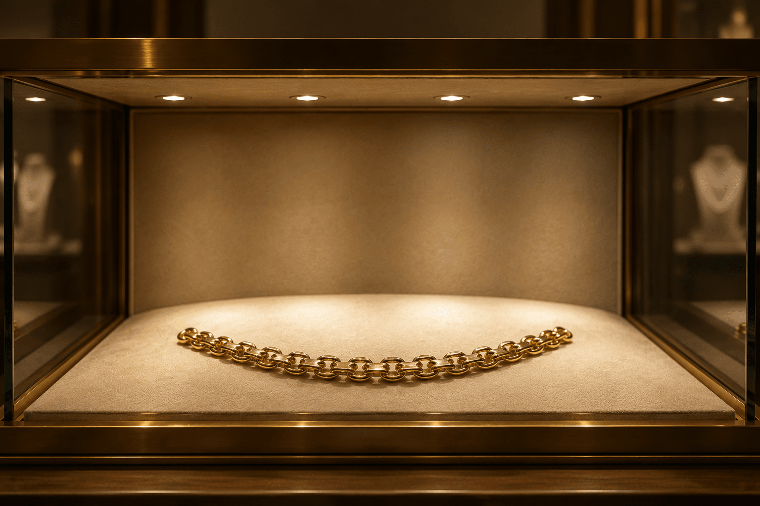 Bracelet Royal Manchette en Argent Plaqué Or 18 Carats