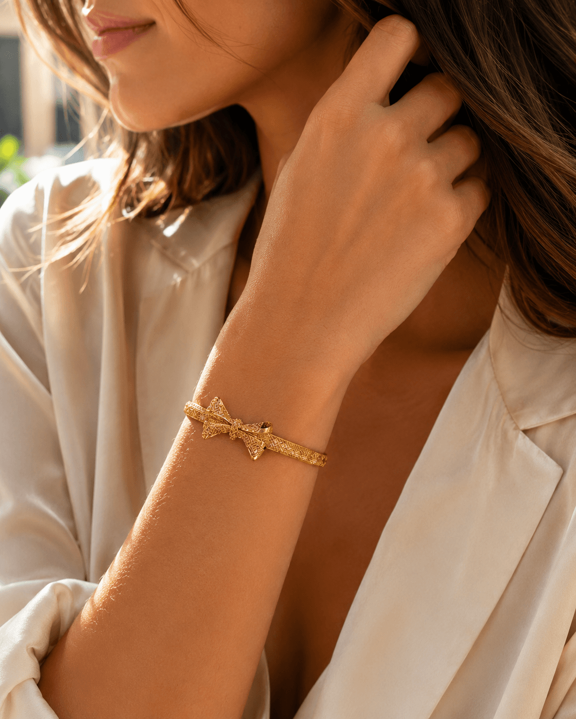 Bracelet Nœud Couture Vintage – Image 4