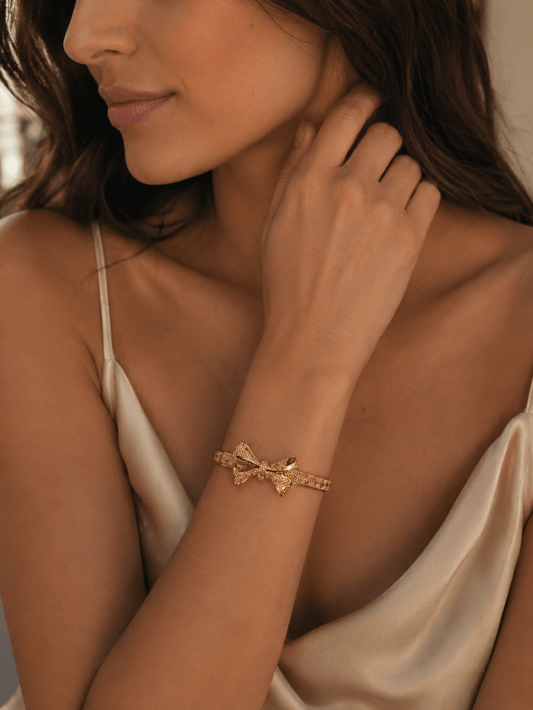 Bracelet Nœud Couture Vintage – Image 3