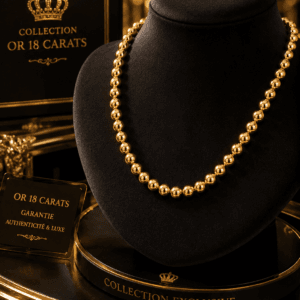 Collier Perles Miroir en Or 18 Carats