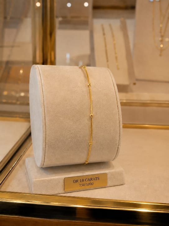 Bracelet Perles d’Or Délicates en Or 18 Carats