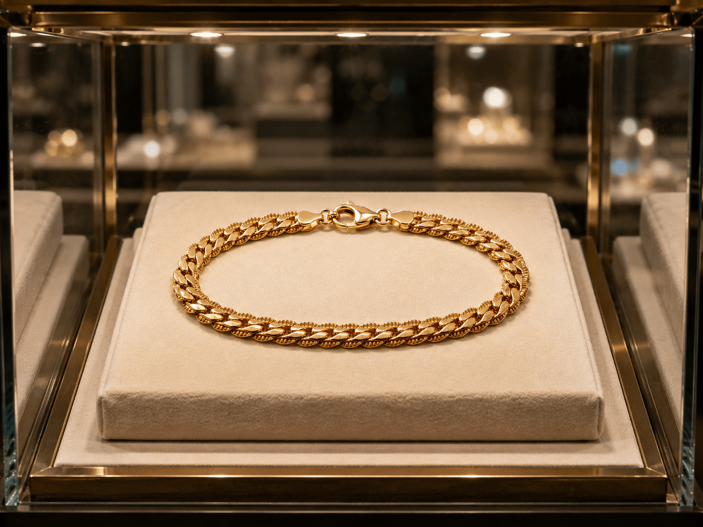 Gourmette Cuban Classique en Or 18 Carats