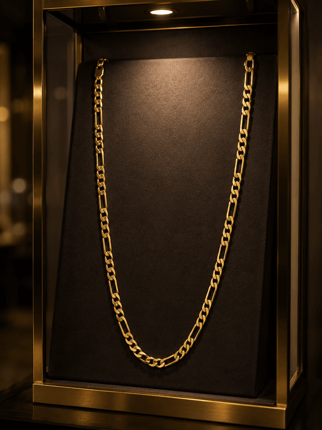 Chaîne Figaro Signature en Or 18 Carats – 70 cm